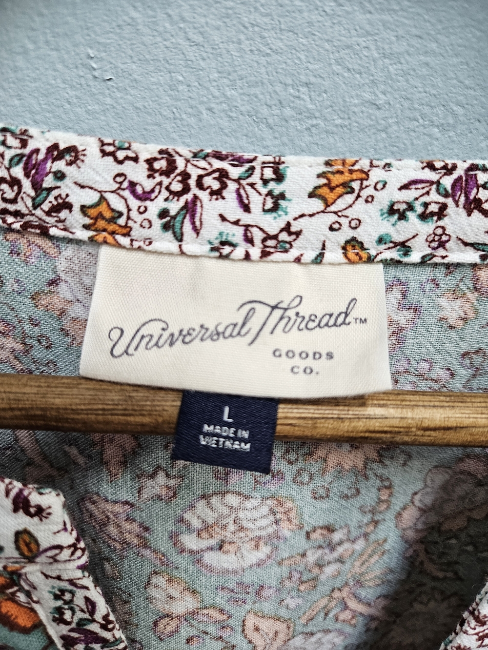 Universal Thread Puff Sleeve Floral Pattern Boho Top - Picture 6 of 10